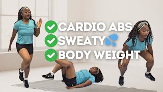 10 min Intense Cardio 💦 Abs Workout  Afrobeats Body Weight Home Workout [upl. by Arik531]