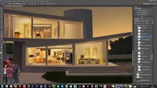 Making of  Photoshop  Architectural rendering [upl. by Boyse]