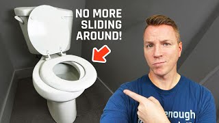 How to Tighten or Replace a Toilet Seat in 3 Minutes [upl. by Okajima499]