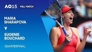 Maria Sharapova v Eugenie Bouchard Full Match  Australian Open 2015 Quarterfinal [upl. by Stu]