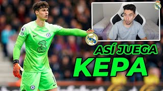 REACCIONANDO a las MEJORES PARADAS de KEPA NUEVO PORTERO del REAL MADRID [upl. by Latonia824]