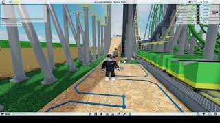 finished coaster plus topple tower in theme park tycoon in roblox [upl. by Collin]