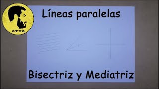 Lineas Paralelas Bisectriz y Mediatriz ¿Cómo se hacen [upl. by Nyladnek]