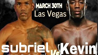 subriel matias vs Kevin Johnson boxing Las Vegas March 30th undercard Pbc boxing tv live videos [upl. by Bailey]