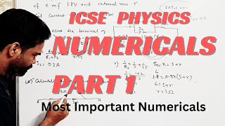 icse physics numericals one shot class 10 2024 icse important numericals [upl. by Jacquetta]