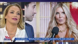 Bruganelli  Lucarelli la lite continua  La Vita in diretta 11112024 [upl. by Nirahs]