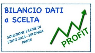 Bilancio con dati a scelta due anni seconda parte [upl. by Nnayd]