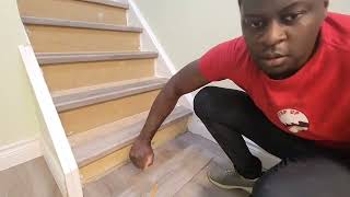 Vinyl Stair Nosing  Full Installation Tutorial stepup howto detailsmatter [upl. by Kirwin]