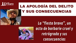 LA APOLOGÍA DEL DELITO y sus consecuencias [upl. by Nitsirhc]