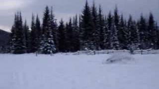 Snowmobile Jump and Crash Yamaha SRX 700 Triple [upl. by Su996]