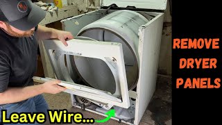 REMOVE DRYER PANEL Fast amp Easy [upl. by Landa]