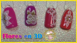 Ideas de FLORES DE ACRÍLICO Para Uñas  Flor Básica en 3D [upl. by Miguel]