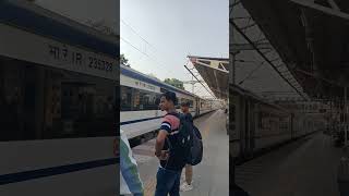 Mumbai Vande Bharat Express Train Spotted By Kosamba Junction [upl. by Liemaj]