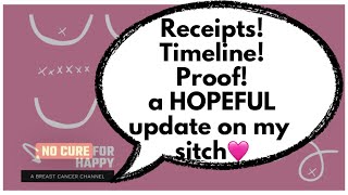 Receipts Timeline Proof a HOPEFUL update on my stage 4 metastatic breast cancer 🩷 [upl. by Annayk]