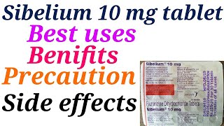 Sibelium 10 mg tablet best uses benifits precaution and side effects in hindi [upl. by Iahs]