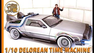 RC DRIFT CAR  DELOREAN TIME MACHINE custom body [upl. by Heisser]