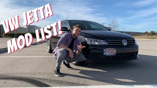 VW JETTA FULL MOD LIST  MK6 Facelift Mods [upl. by Kaslik200]