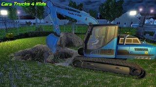 Dig IT  Bulldozers Excavator  Dig a Fitting Hole  Cars Trucks 4 Fun [upl. by Noryv]