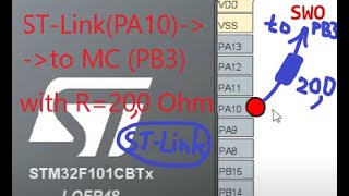 STM32 Переделка программатора для отладки через SWO Remake STLink v2 for SWO debug Use NRF24L01 [upl. by Okire485]