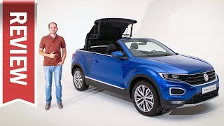 Neues VW TRoc Cabriolet Verdeck amp Innenraum im Detail Sitzprobe amp kurzes Review [upl. by Emersen]