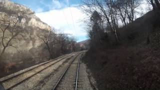 Bulgarian railways cab ride Iskar gorge SofiaMezdra [upl. by Apilef]