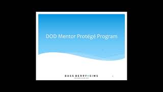 SBA amp DOD All Small Mentor Protégé Program Joint Ventures [upl. by Porett]