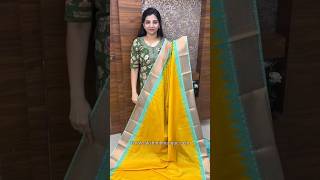 ✨CODE RSYT35 Rs1499✨ wwwlakshmiboutiquecoin✨RETTA PATTA ✨Yellow with Turquoise ✨Brocade Blouse [upl. by Idmann]