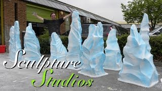 Polystyrene  Styrofoam Stalagmite Ice Shards by Sculpture Studios [upl. by Vannie]