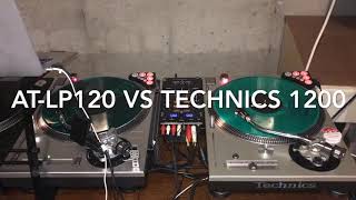 ATLP120 vs Technics 1200 [upl. by Adnilab]