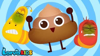 POO POO AND OTHER SONGS NURSERY RHYME  LARVA KIDS  LEARNING SONG [upl. by Griffis]