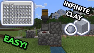 SIMPLE 121 CLAY FARM TUTORIAL in Minecraft Bedrock MCPEXboxPS4Nintendo SwitchPC [upl. by Gile]