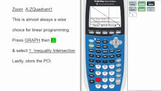 Linear Programming Problem Graphing TI 84 Calculator [upl. by Gaul]