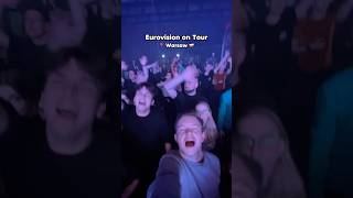 EUROVISION ON TOUR  📍 WARSAW  eurovision eurowizja poland [upl. by Rebe]