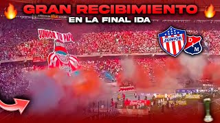 🔥🔴SALIDA HINCHADA de JUNIOR CAMPEÓN Medellín 32 Final ida Liga betplay 2023 desde el metropolitano [upl. by Nixon82]