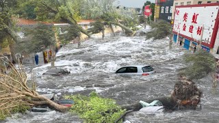 China is now hit by Super Typhoon Yagi In Hainan winds of 234 kmh destroy cities and villages [upl. by Elgar]