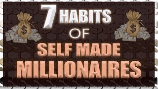 7 DAILY HABITS OF SELF MADE MILLIONAIRES HINDI [upl. by Nivrae]