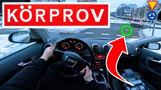 UPPKÖRNING BIL  GODKÄNT KÖRPROV Häng MED i bilen på KÖRNING PROV uppkörning körkort [upl. by Ahseinar326]