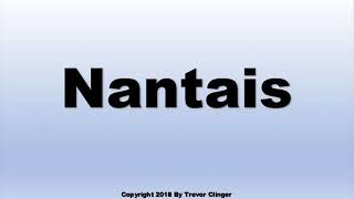 How To Pronounce Nantais Wine [upl. by Esinet]