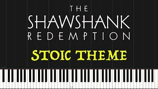 The Shawshank Redemption  Stoic Theme Piano Tutorial Synthesia [upl. by Ecreip]