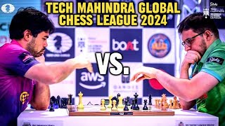 Hikaru Nakamura 2802 VS Maxime Vachier Lagrave 2735  Tech Mahindra Global Chess League 2024 [upl. by Leighland]