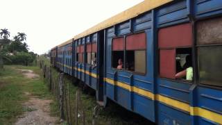 railway crossing Moron Cuba train entering from Ciego de Avila [upl. by Elizabet]