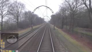 meerijden met machinist van Utrecht via Hilversum naar Hoofddorp met snelheidsmeter [upl. by Allyn]