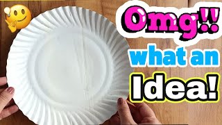 Best out of waste paper plates crafts  Easy paper plate crafts  disposable plate Crafts [upl. by Nevad797]