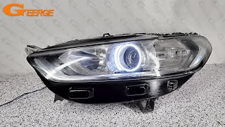 For Ford Mondeo Mk5 V Fusion 2013 2014 2015 2016 Ultra Bright COB Led Angel Eyes Kit Halo Rings [upl. by Joelynn]