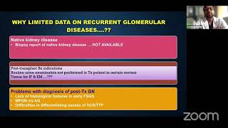 POST RENAL TRANSPLANT RECURRENT PRIMARY DISEASES  Dr Lovelesh Kumar Nigam Lec 15 [upl. by Navert]