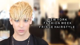 New York Fashion Week Hairstyle  Fringe Hairstyle for Men [upl. by Singleton]