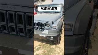 AX7L Vs MX5 ❤️❤️thar tharroxx mahindrathar xuv700 scorpio trending viralvideo shorts [upl. by Rahmann880]