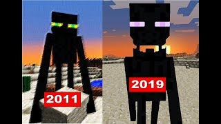 evolution of Enderman in minecraft 2011  2019 [upl. by Tiloine142]