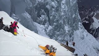 K2 Bottleneck  Fàtal Climbing amp Rescue The Summit [upl. by Ilsel18]