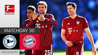 Arminia Bielefeld  FC Bayern München 03  Highlights  Matchday 30 – Bundesliga 202122 [upl. by Naujid166]